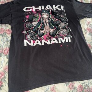 Chiaki Nanami Graphic T-Shirt - gray